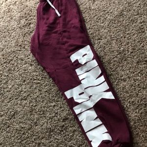 Burgundy Capri sweat pants